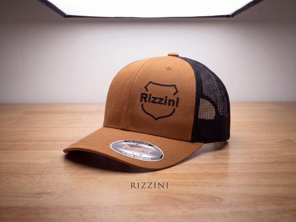 Rizzini-Flex-Fit-Trucker-Hat-Brown-Black